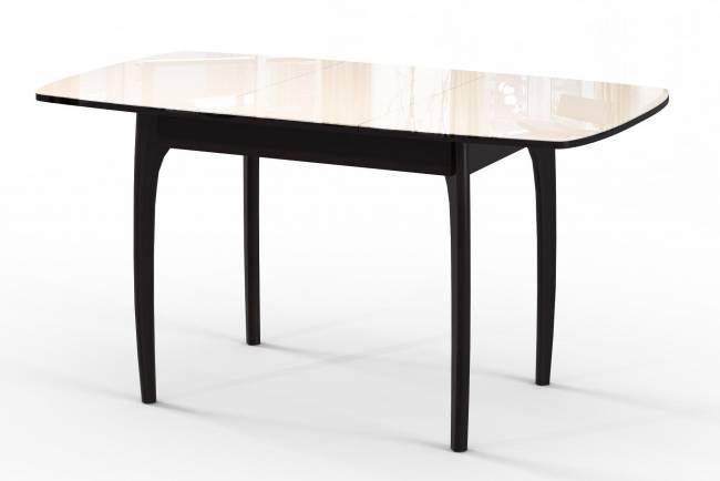 Стол DikLine M15 венге/стекло бежевое optiwhite Стол DikLine M15 венге/стекло бежевое optiwhite