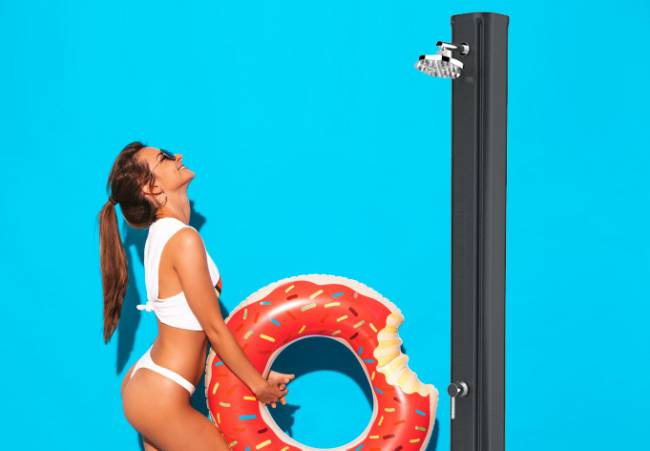 Душ солнечный Big Happy Five F 600 антрацит 290х260х2150 мм Душ солнечный Big Happy Five F 600 антрацит 290х260х2150 мм