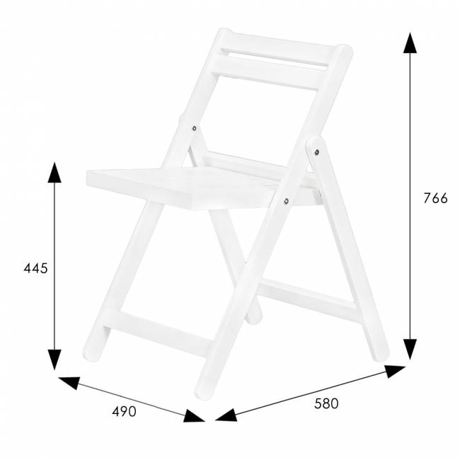 Стул-раскладной Массив снег Стул-раскладной Массив снег