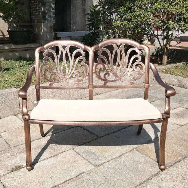 Садовая скамья Valencia 2 из литого алюминия Садовая скамья Valencia 2 из литого алюминия