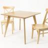 Стол Сканди М 90 натур со стульями Ингольф натур