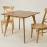 Стол Сканди М 90 натур со стульями Ингольф натур