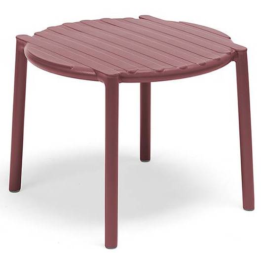 Столик пластиковый журнальный Doga марсала Ø500х400 мм Столик пластиковый журнальный Doga марсала Ø500х400 мм