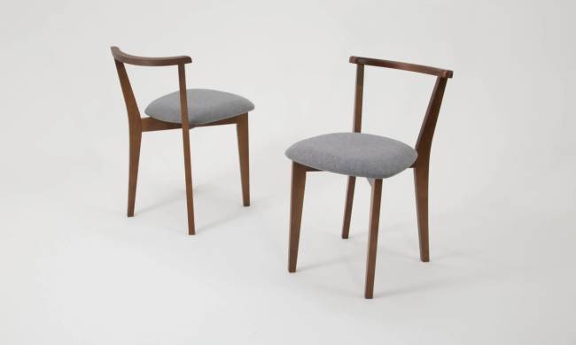 Стол Монте М 100 орех со стульями Франк орех рогожка серый