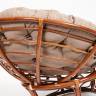 Кресло PAPASAN/ПАПАСАН 23/01 W  /с подушкой/ 115х101х104 см, Pecan (орех), экошерсть Коричневый, 1811-5 Pecan (орех)