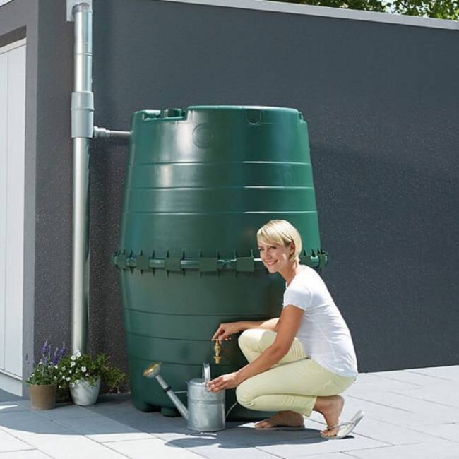 Водосборник Graf Top-Tank 1300 л, зеленый Водосборник Graf Top-Tank 1300 л, зеленый