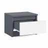 Тумба прикроватная Мори ТПМ400.1 цвет графит/белый