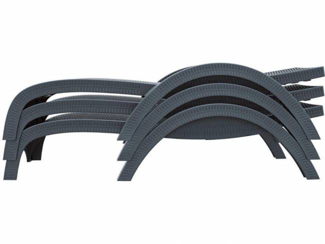 Шезлонг пластиковый с матрасом GS 1009 (Fiji) коричневый, слоновая кость 1870x730x340 мм Шезлонг пластиковый с матрасом GS 1009 (Fiji) коричневый, слоновая кость 1870x730x340 мм