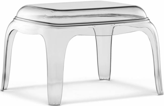 Стол-пуф прозрачный пластиковый Pasha прозрачный 600х510х410 мм Стол-пуф прозрачный пластиковый Pasha прозрачный 600х510х410 мм